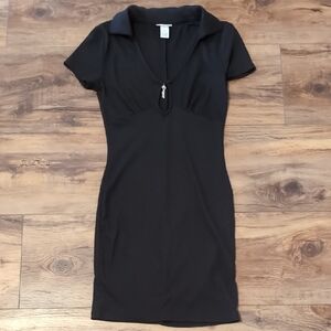 Rue21 Black Mini Dress with Charm Detail